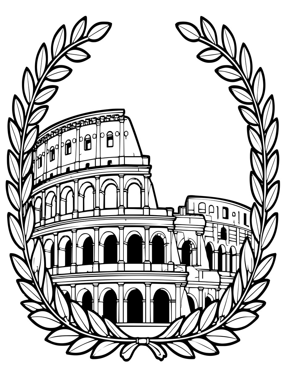 Decorative Border - free printable coloring page