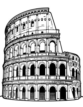 Full Exterior - Free printable coloring page