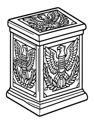 Emperor's Box - Free printable coloring page