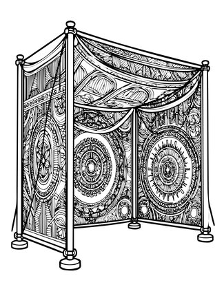 Velarium Rigging - Free printable coloring page