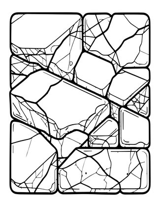 Travertine Close-Up - Free printable coloring page