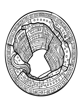 Arena Floor - Free printable coloring page