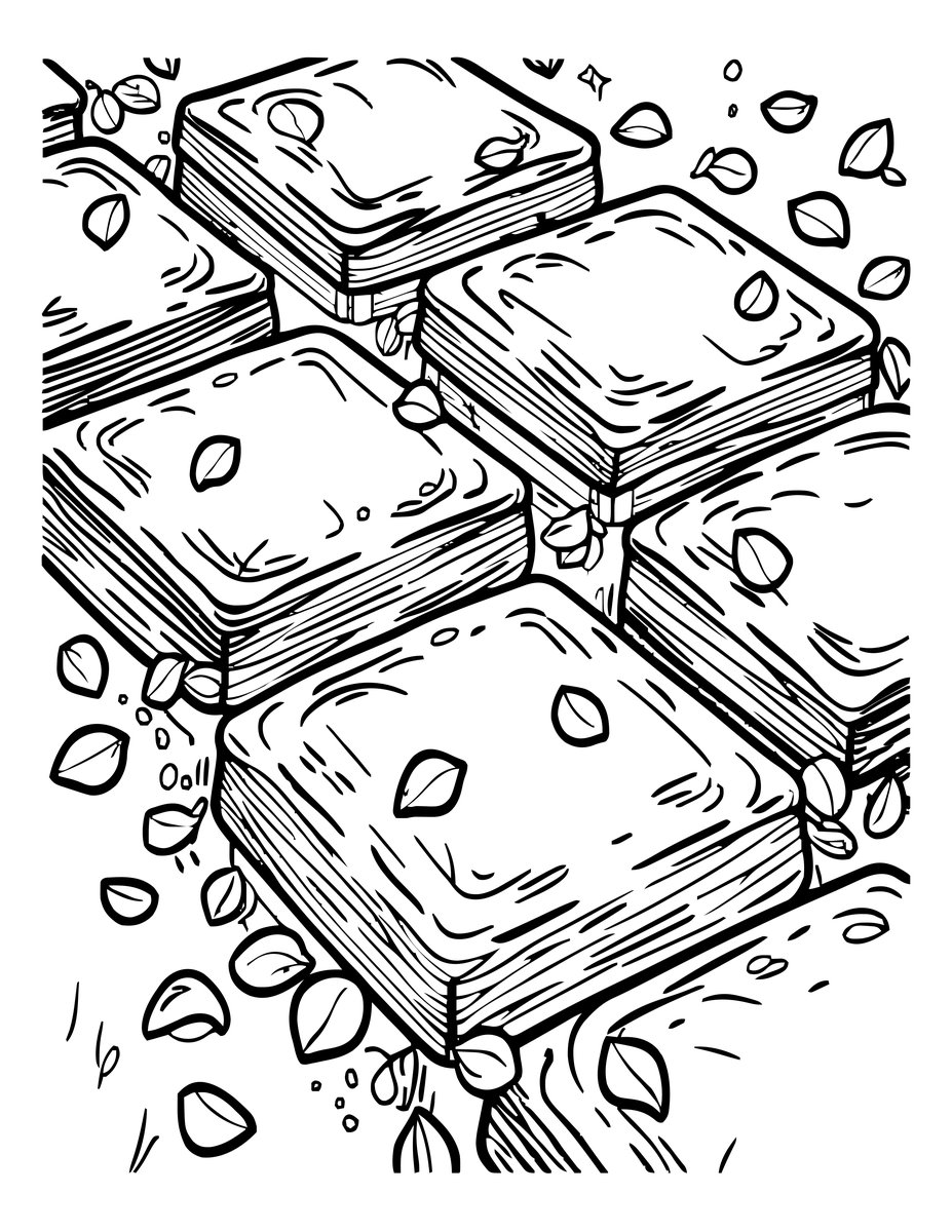 Fallen Rose Petals - free printable coloring page