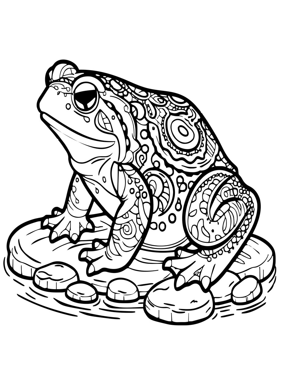 Chinese Giant Salamander - free printable coloring page