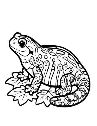 Marbled Salamander - Free printable coloring page