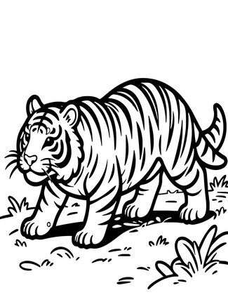 Tiger Salamander - Free printable coloring page