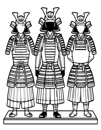 Armor Display - Free printable coloring page