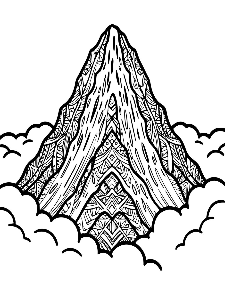 Ben Nevis - free printable coloring page