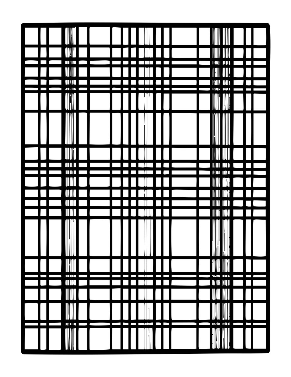 Clan Tartan - free printable coloring page