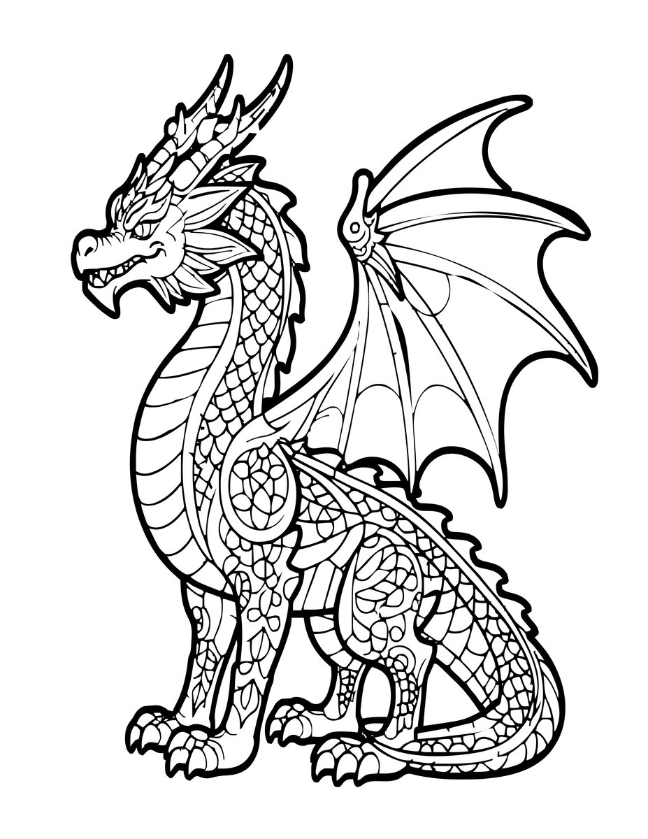 Fantasy Version - free printable coloring page