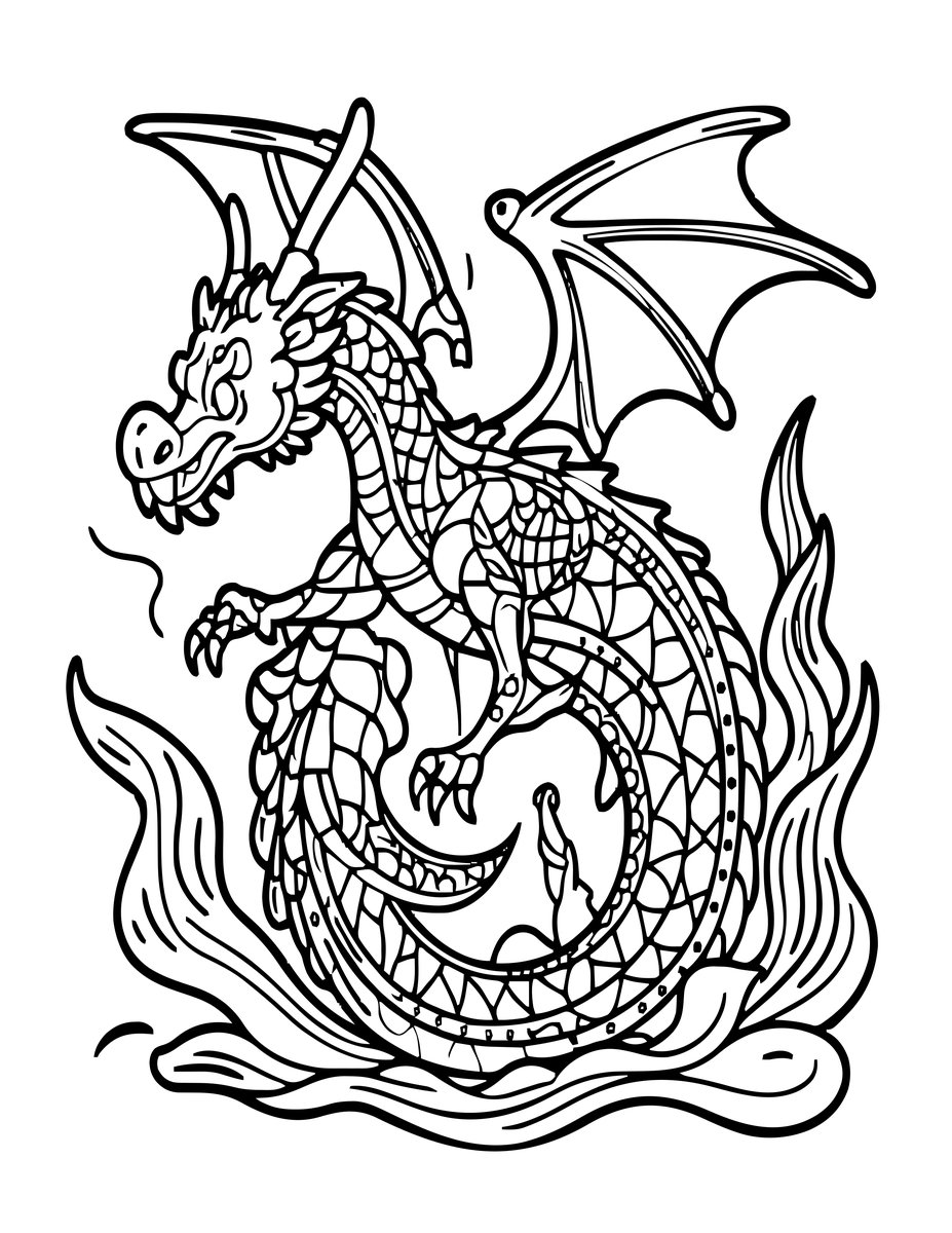 Drift Current - free printable coloring page