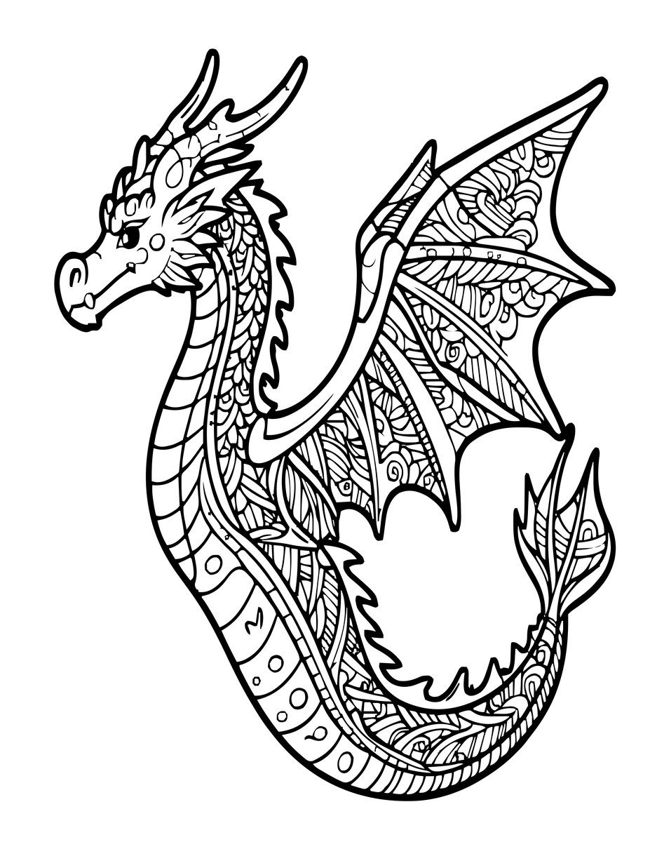Pattern Body - free printable coloring page