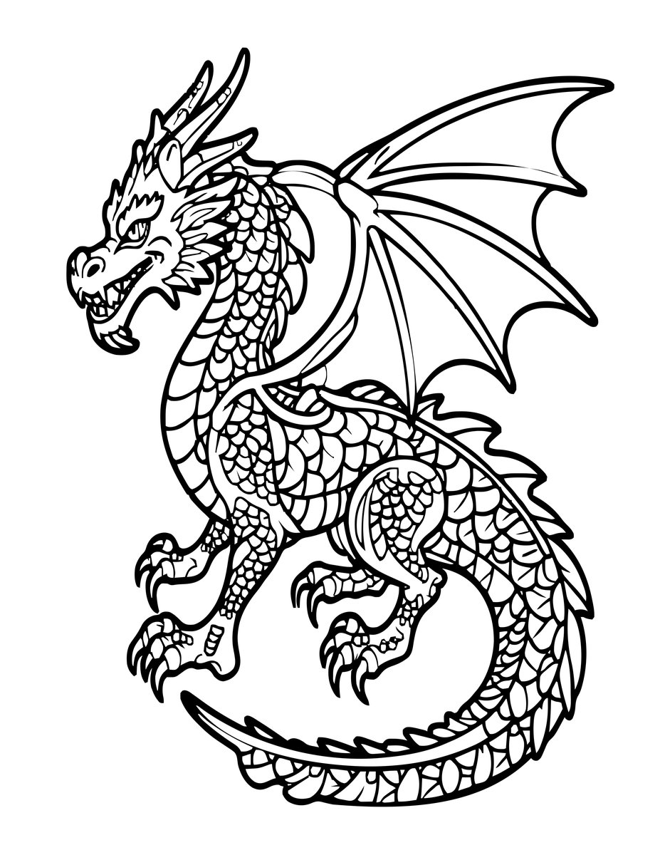 Botanical Style - free printable coloring page