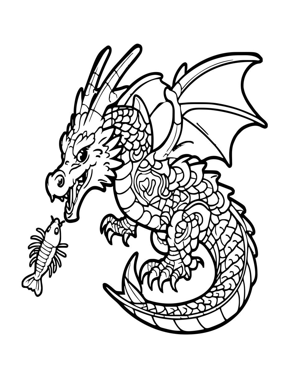 Feeding - free printable coloring page