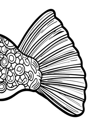 Fin Motion - Free printable coloring page