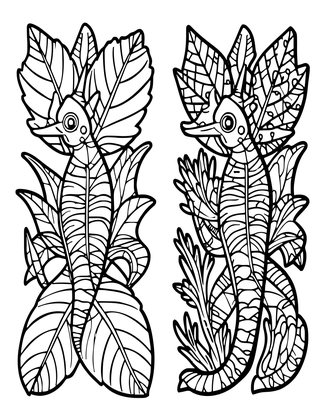 Two Species - Free printable coloring page