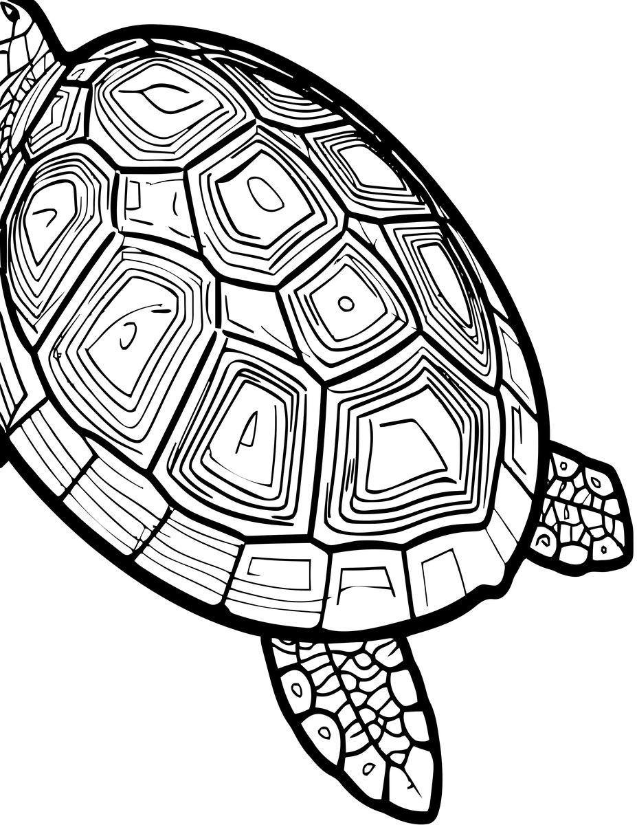 Shell Pattern - free printable coloring page