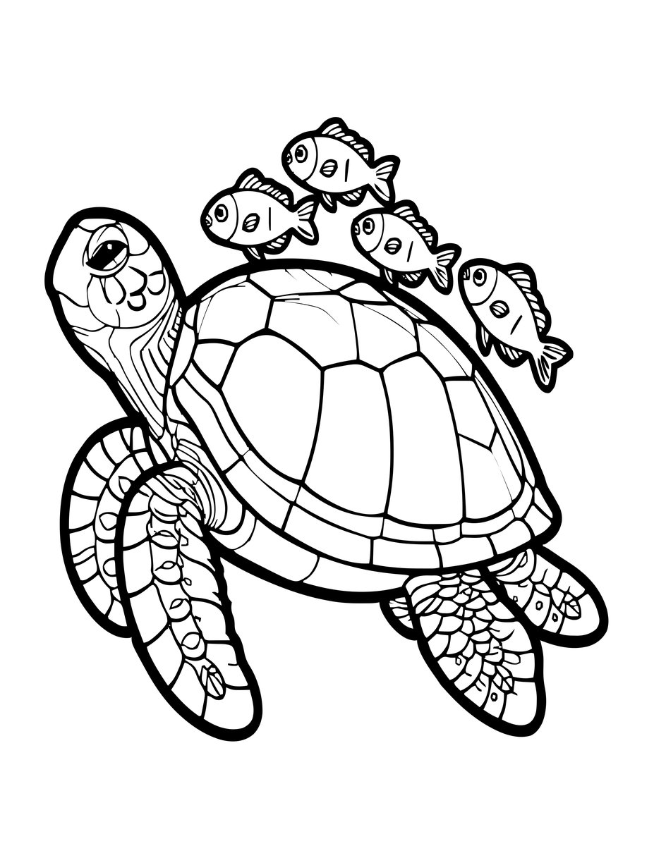 Remora Riders - free printable coloring page