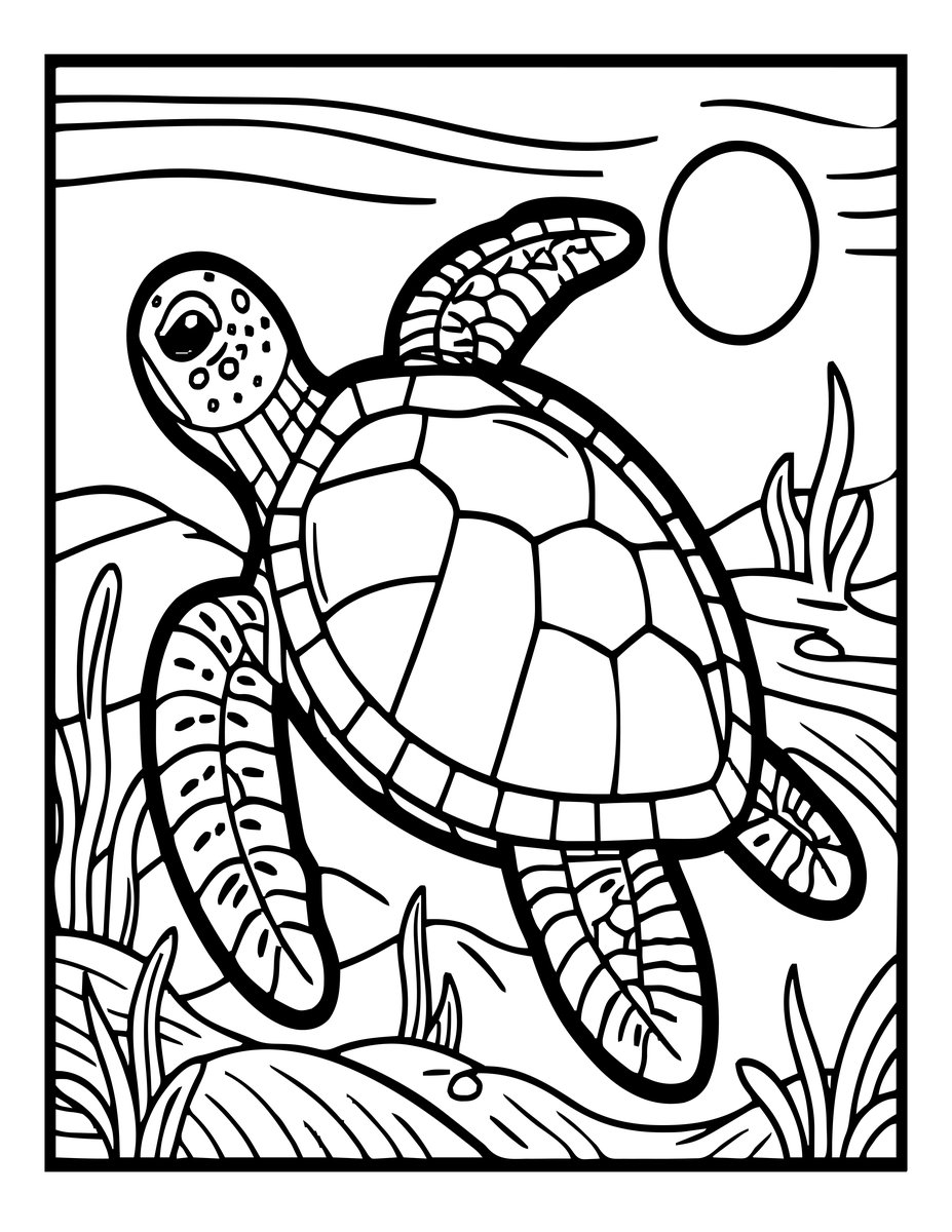 Ancient Navigator - free printable coloring page