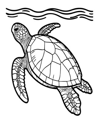 Leatherback Giant - Free printable coloring page