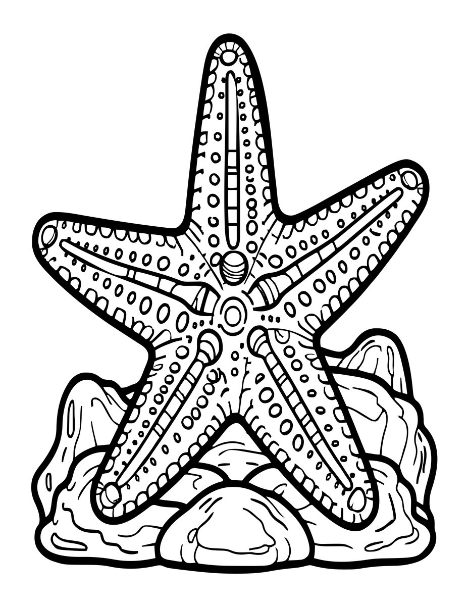 Brittle Star - free printable coloring page