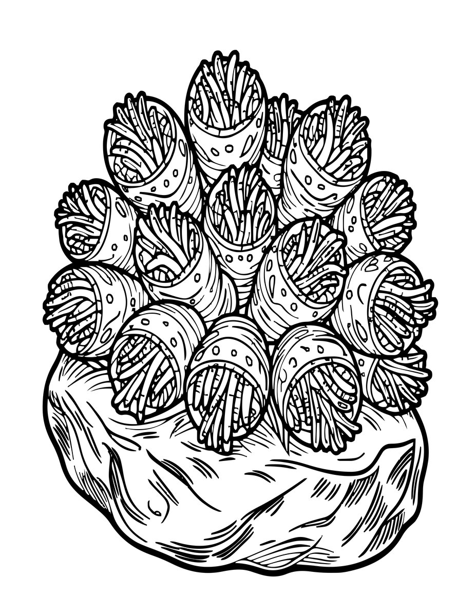 Barnacle Cluster - free printable coloring page