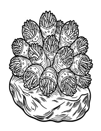Barnacle Cluster - Free printable coloring page
