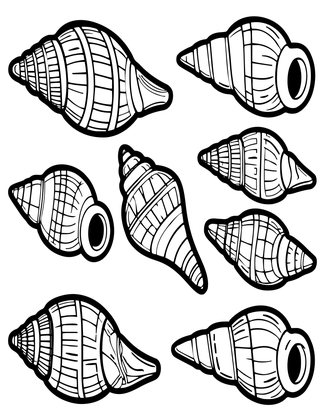 Tusk Shell - Free printable coloring page