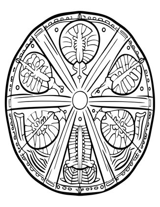 Sand Dollar - Free printable coloring page