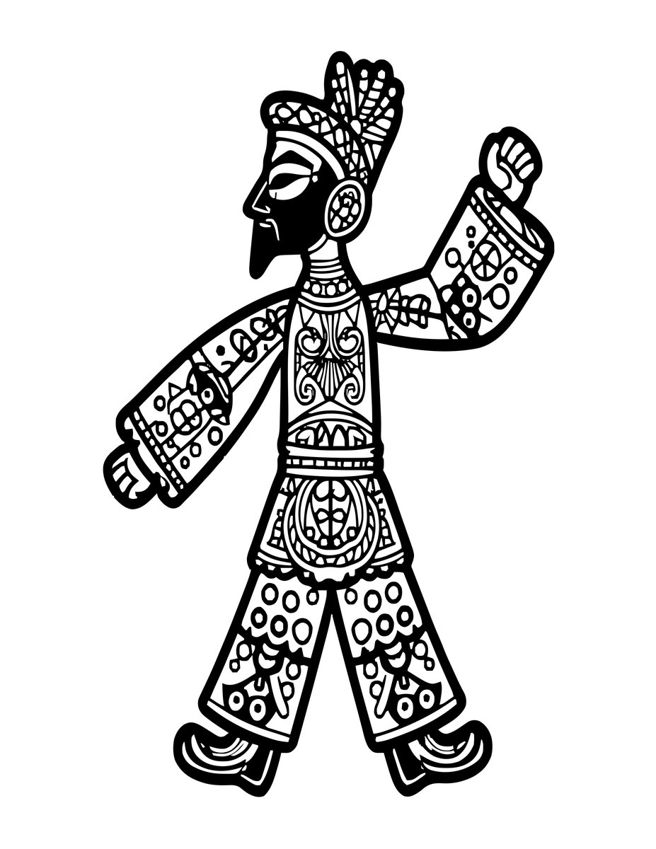 Puppet Maker - free printable coloring page