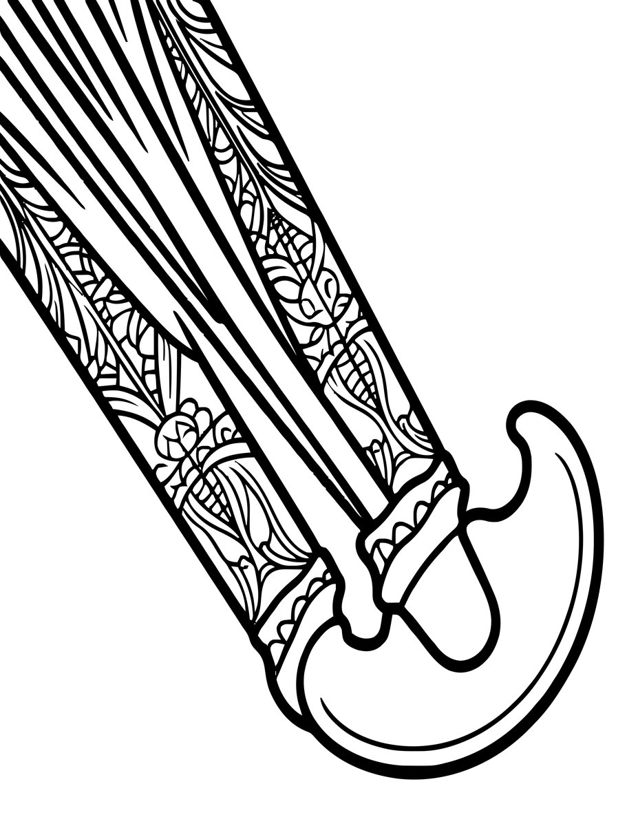 Control Rods - free printable coloring page