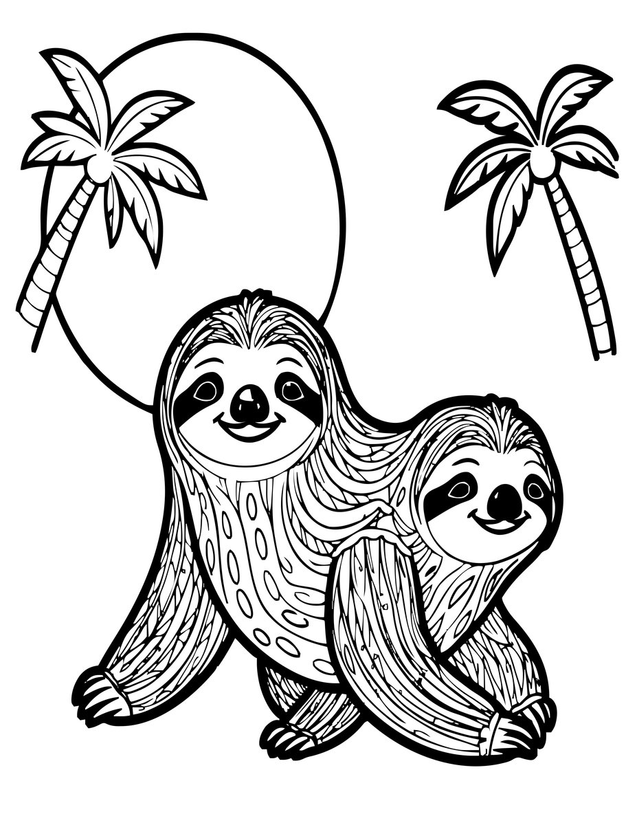 Night Move - free printable coloring page