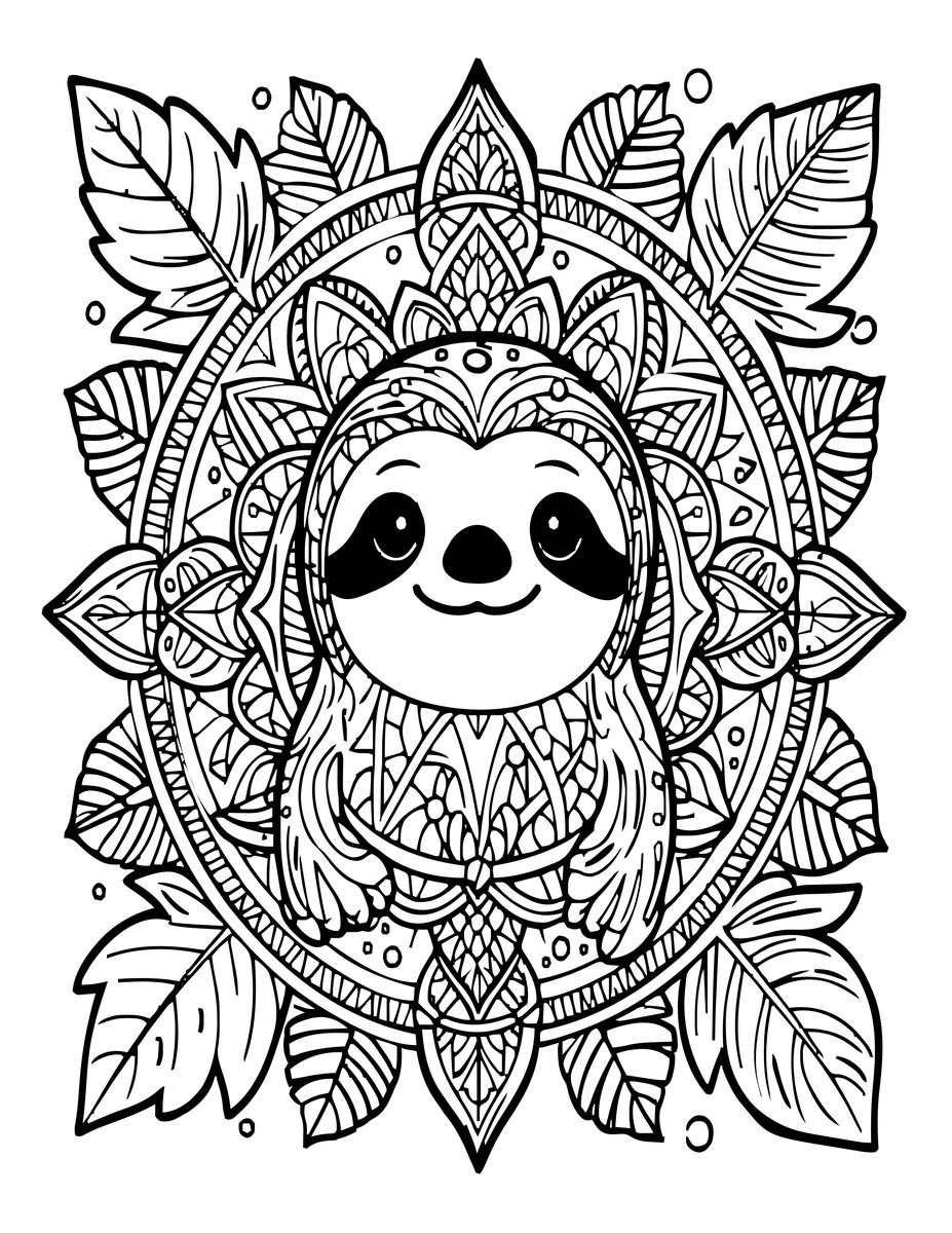 Mandala Design - free printable coloring page