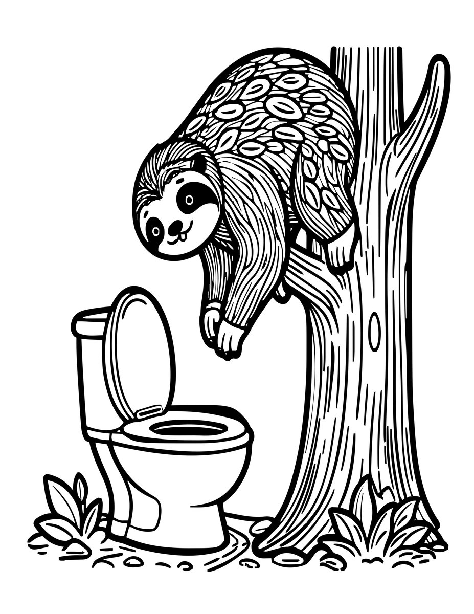 Descent - free printable coloring page