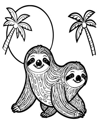 Night Move - Free printable coloring page