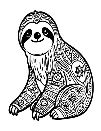 Pattern Art - Free printable coloring page