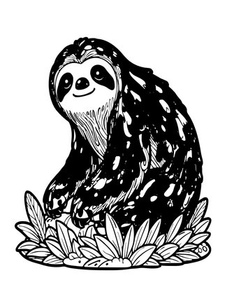 Algae Fur - Free printable coloring page