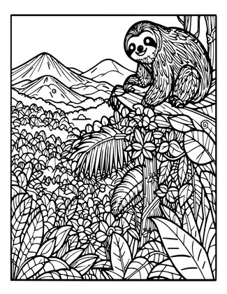 Rain Forest High - Free printable coloring page