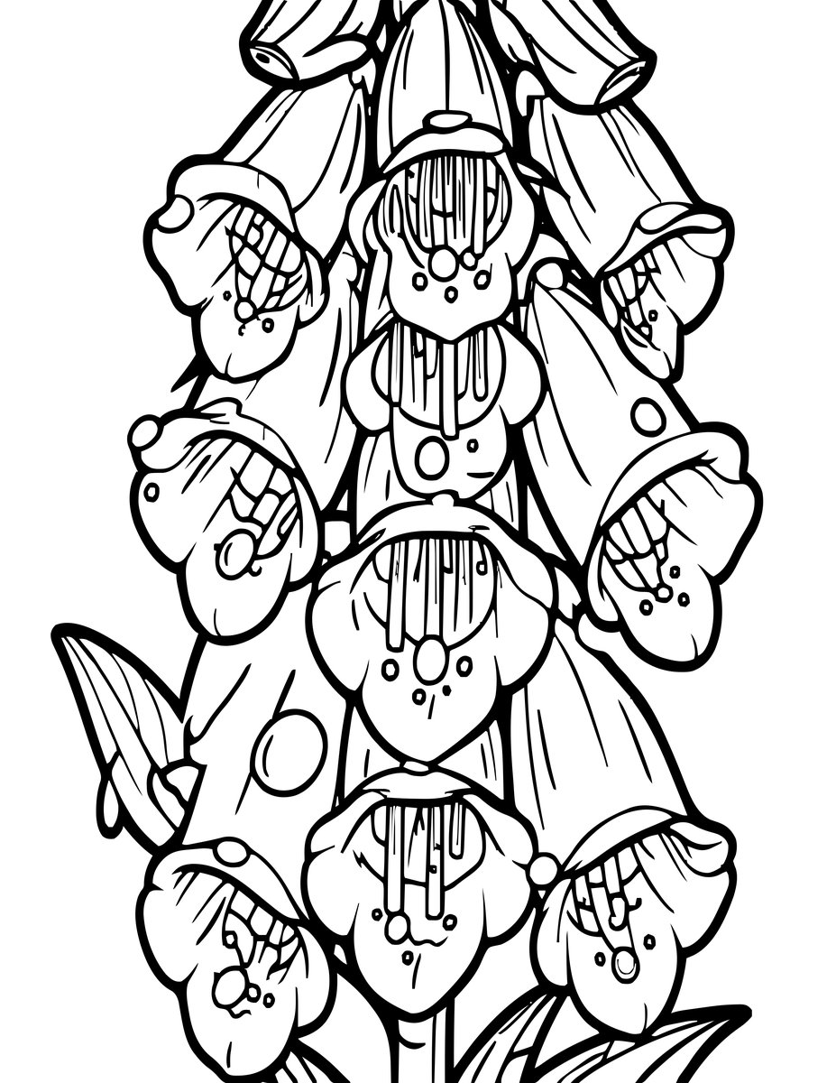 Dew Droplets - free printable coloring page