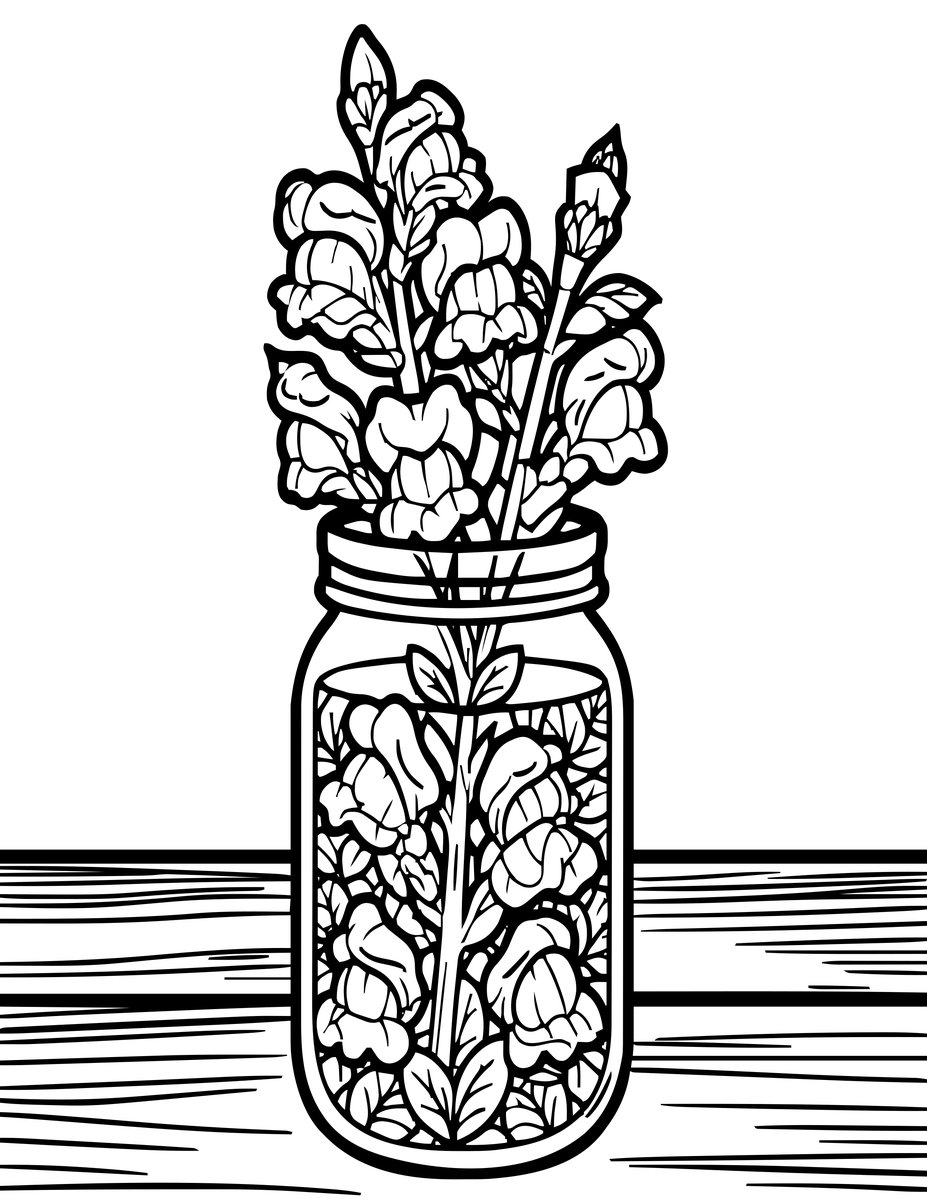 Cut Stems - free printable coloring page