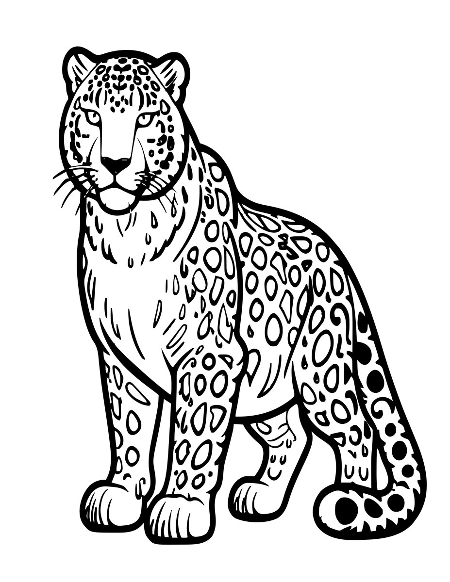 Ghost Cat - free printable coloring page