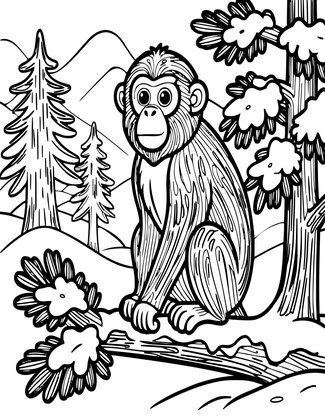 Pine Branch - Free printable coloring page