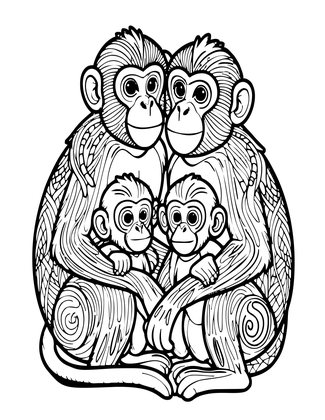 Twin Babies - Free printable coloring page