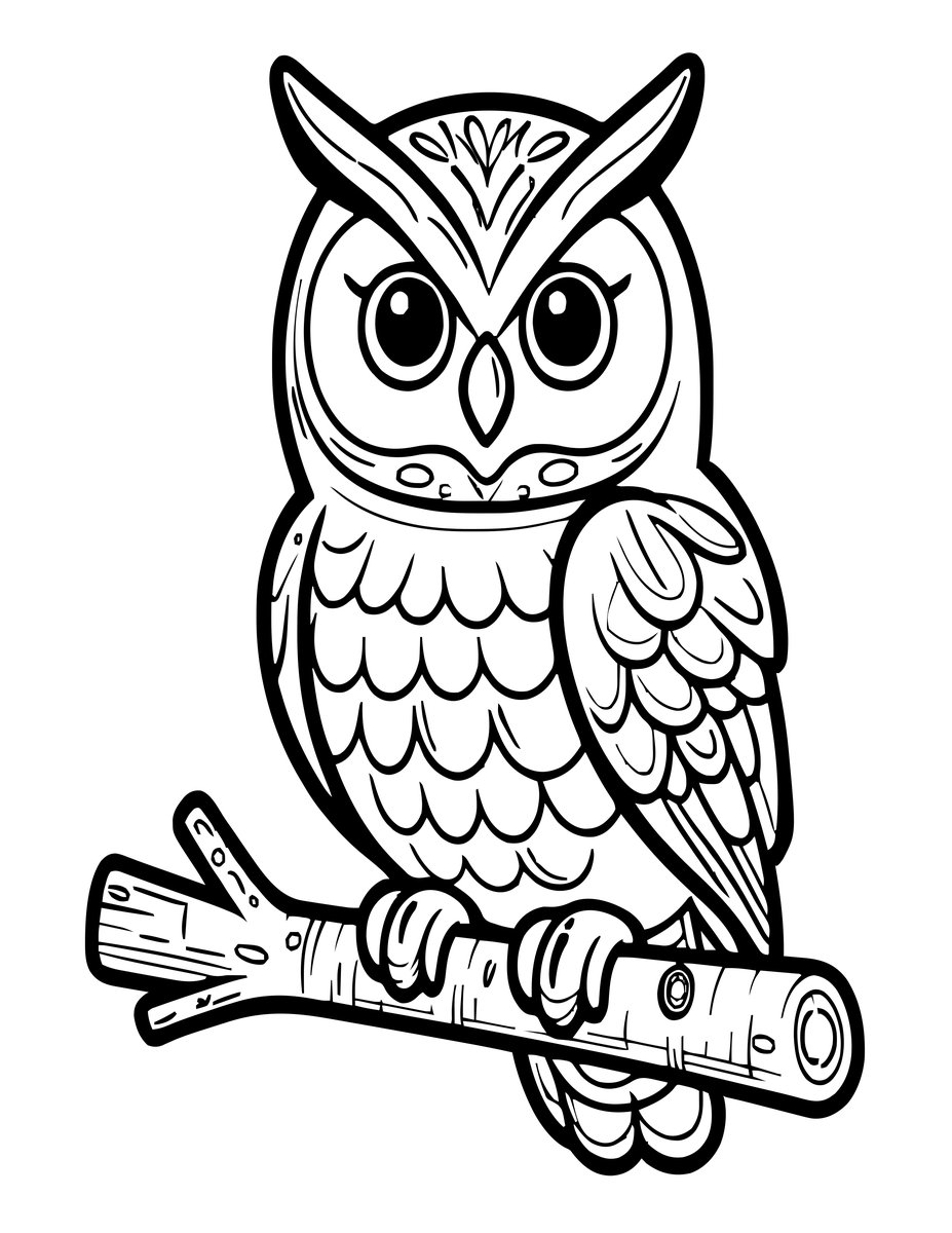 Ice Branch - free printable coloring page