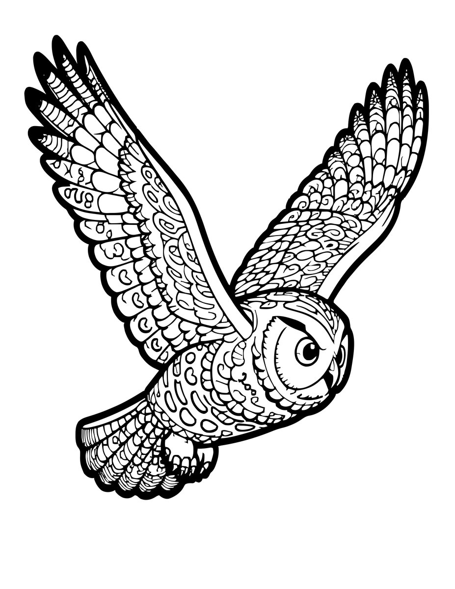 Aurora Flight - free printable coloring page