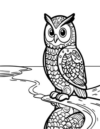 Reflective Ice - Free printable coloring page