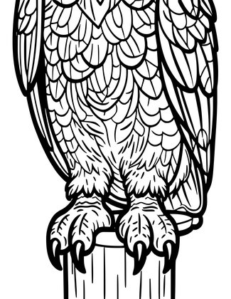 Feathered Feet - Free printable coloring page
