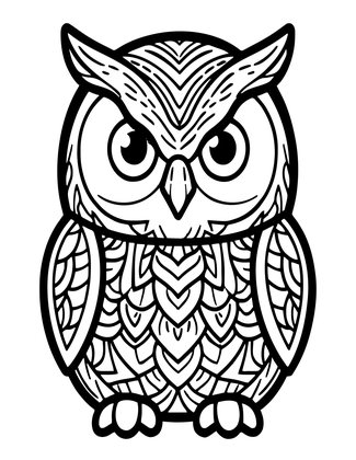 Glowing Eyes - Free printable coloring page
