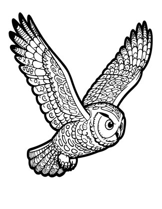 Aurora Flight - Free printable coloring page