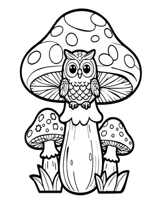 Mushroom Cap - Free printable coloring page